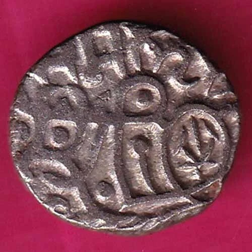 Delhi Sultan Samant Deva Horse Man & Bull Type Rare Billon Coin#H77