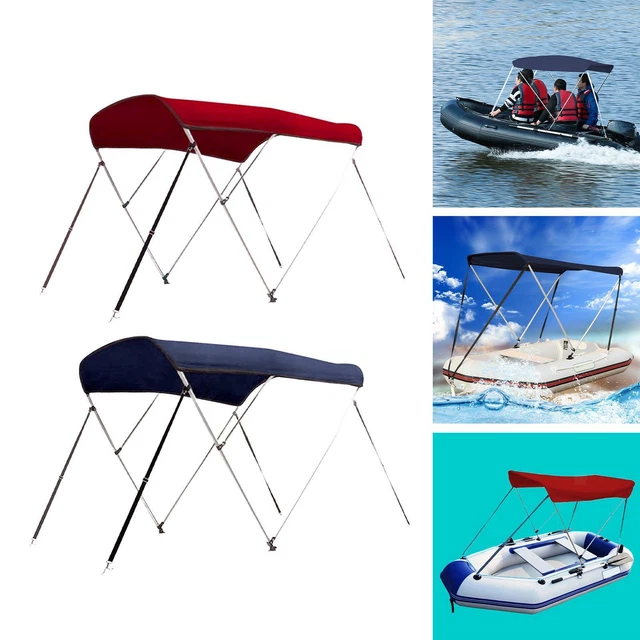 Auvent De Bateau Gonflable 2 Pièces – Bimini Noir En PVC, Neuf, Fabrication Chine