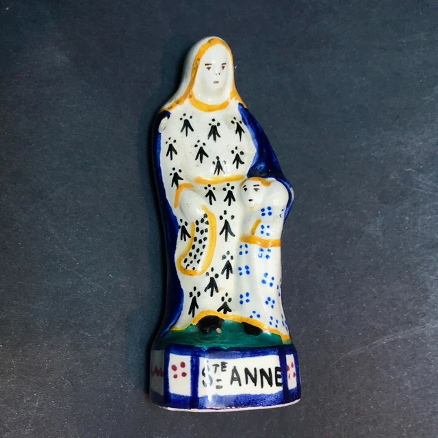 STATUE SAINTE ANNE- pierre- 18 cm- patronne des marins, bretons