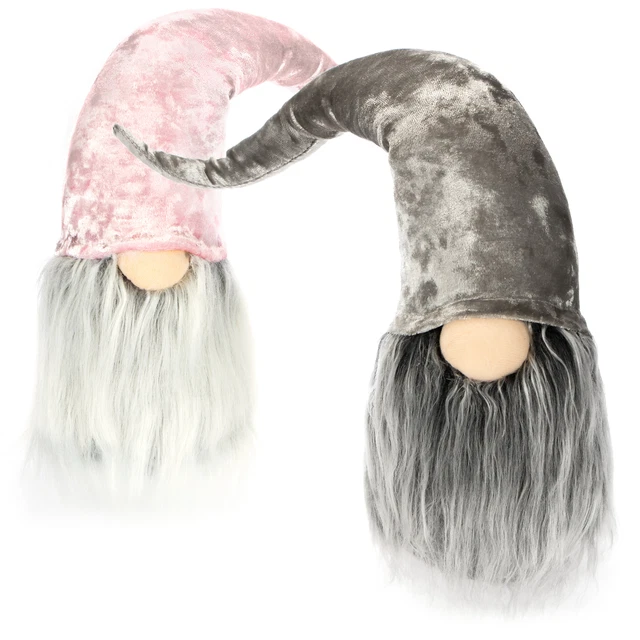 2x Premium Weihnachtswichtel für die Weihnachtsdeko, winterliche Figur, ca. 50cm