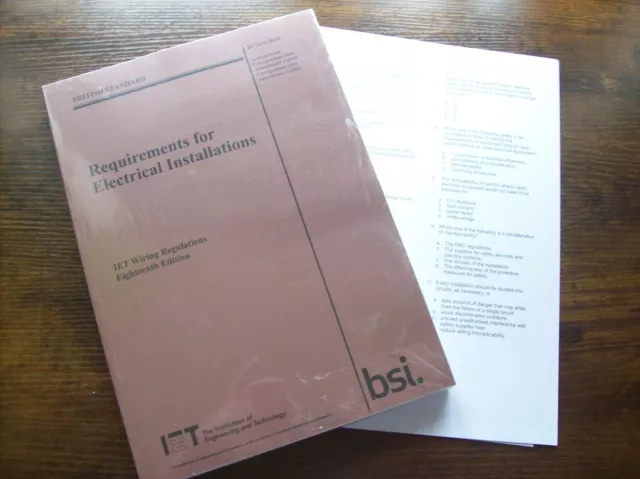 IET 18th Edition Amendment 2 WIRING REGULATIONS BS 7671:2022 PLUS MOCK PAPER NEW