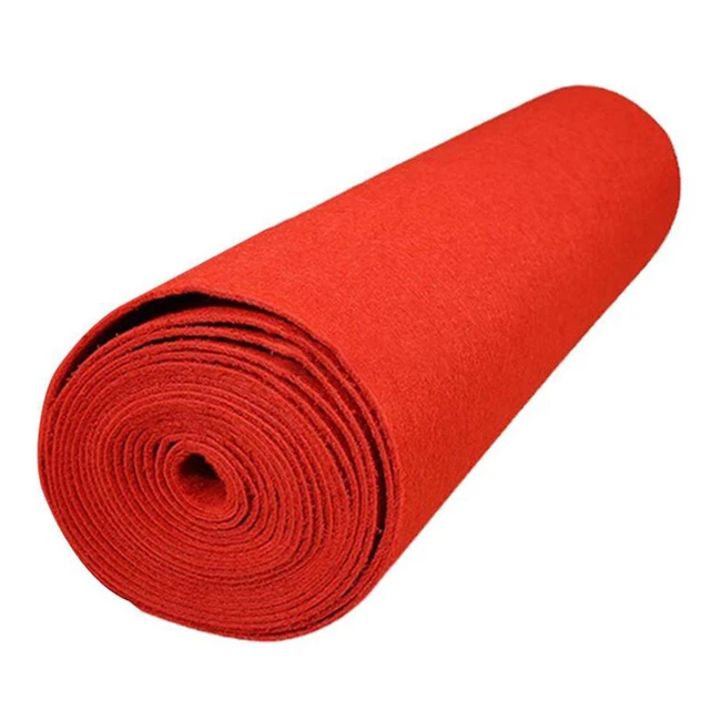 Tapis Rouge 1x10m Uyoyous - 5,5mm Épaisseur - Pour Mariage, Événements, Cérémonie - Polyester