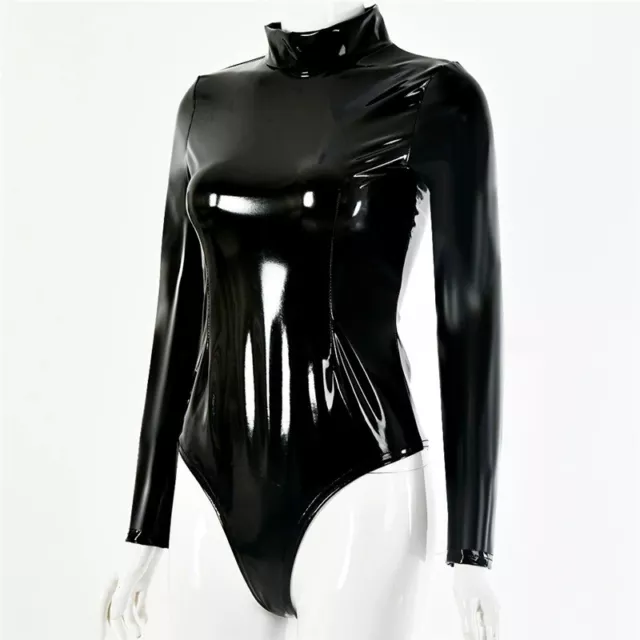 MEN SEXY LEOTARD Faux Leather One Piece Stage Outfit Full Body Corset Slim  Tight £38.39 - PicClick UK