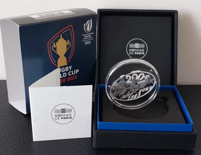 Coffret BE 10 Euros Argent Proof France 2023 Rugby Forme Ovale