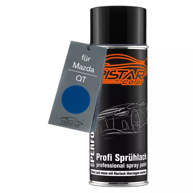 Autolack Spraydose für Mazda QT Bright Blue Basislack Sprühdose 400ml