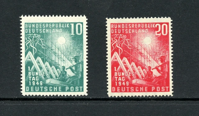 P915 Deutschland 1949 Eidgenössisches Montage 2v. MNH