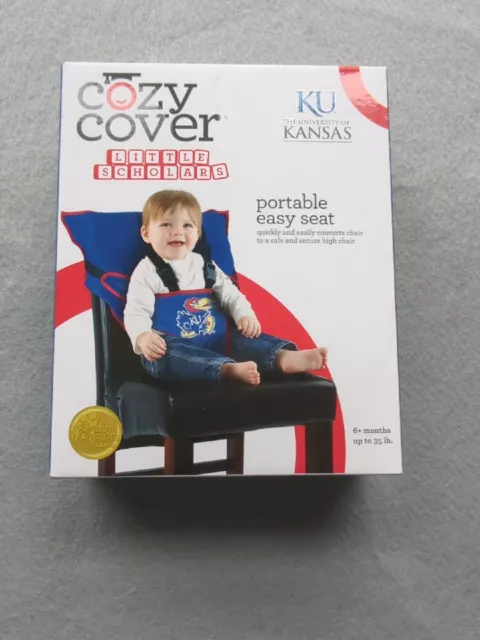 Kansas Jayhawks NCAA COZY COVER Little Scholars Portable Easy Seat Converter