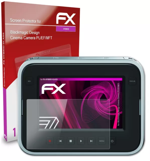 atFoliX Glass Protector for Blackmagic Cinema Camera PL/EF/MFT 9H Hybrid-Glass