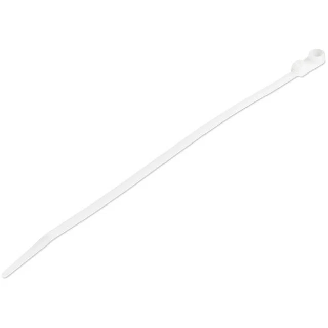 StarTech.com 8"(20cm) Cable Ties with Mounting Hole, 2"(52mm) Diameter, 50lb(22k