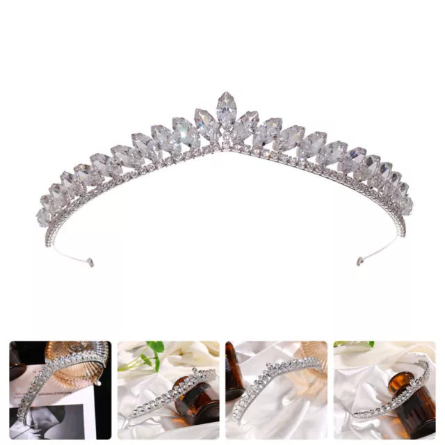 Bride Headband Wedding Bridal Tiara Rhinestone Crown Crystal