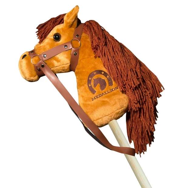 MEDALLION PONY HOBBY Handmade Horse Stick Pretend Play Toy for Children