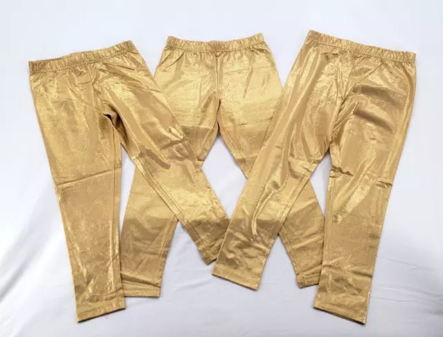 365 KIDS FROM Garanimals Girls Size 8 Gold Shimmer Sparkle Leggings 3 Pack  NWOT $9.95 - PicClick