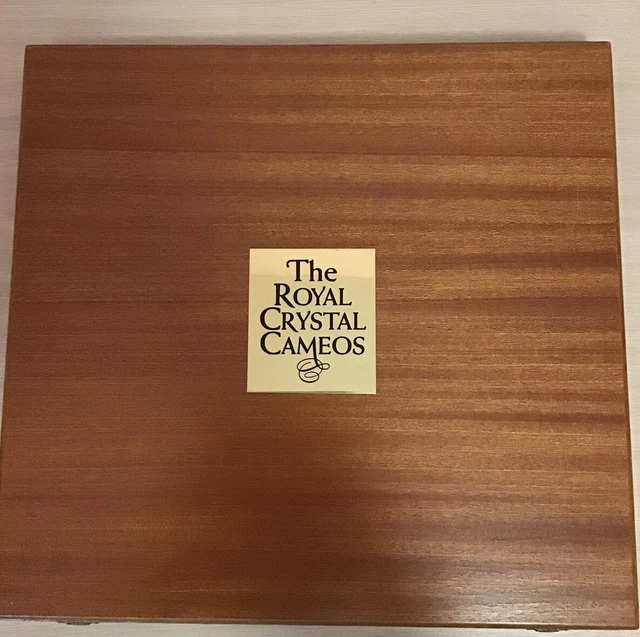 DANBURY MINT, THE Royal 42 Crystal Cameo Collection, In Wooden Case