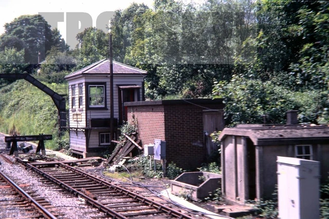 35mm Slide BR British Railways Scene Wells Tunnel Jct Signal Box 1985 Original