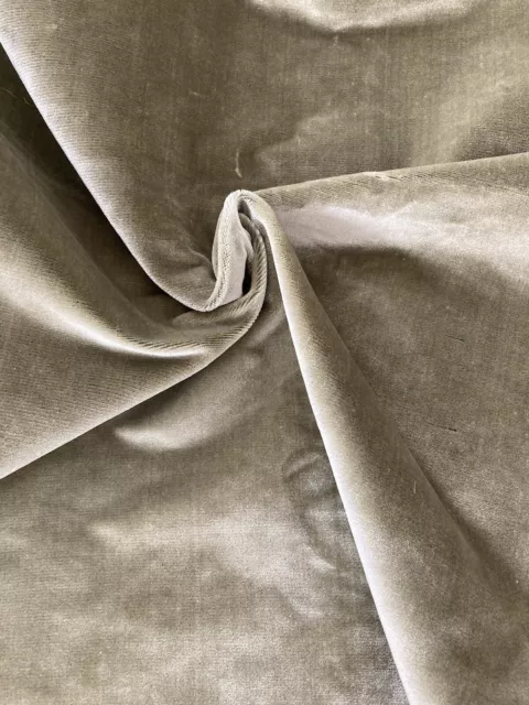 BTY Scalamandre Silvery Green Silk Velvet Fabric
