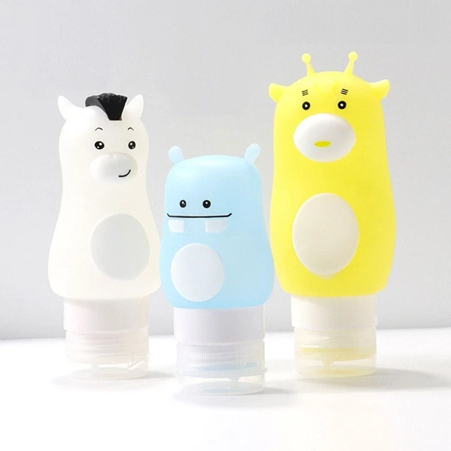 Botella de silicona recargable botellas vacías contenedor de compresión tubo subembotellado