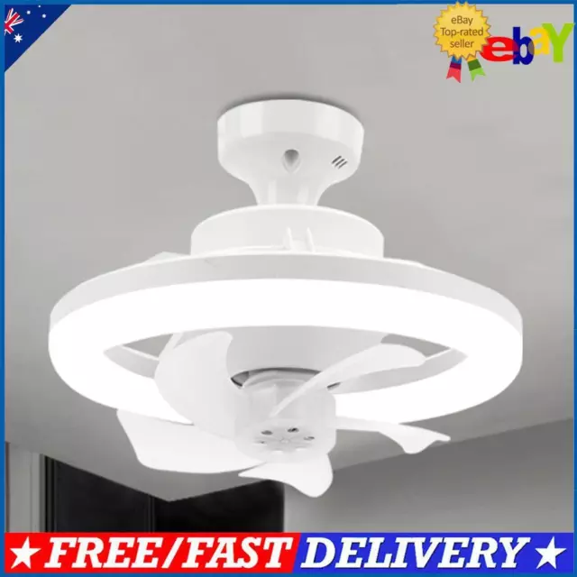 Dimming Low Profile Ceiling Fan RGB/3 Colors Dimmable 3 Speeds for Home Bedroom