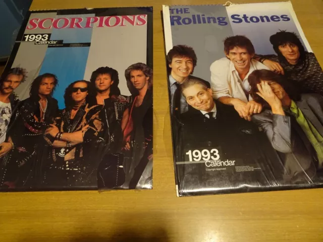 Calendari Rarissimi Rolling Stones, Scorpions, Skid Row, REM, Prince, Simply Red