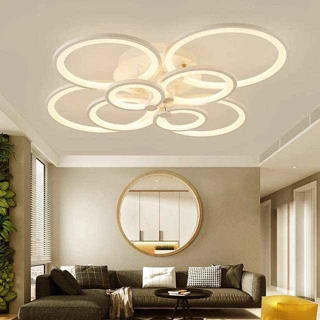 Plafoniera a LED, Lampada Sputnik, Lampadario a LED a risparmio energetico con 18 lampadine G4 e paralume in vetro, 3 temperature di colore, 95 cm | Leroy Merlin