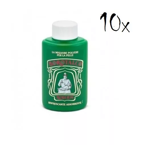 10x BOROTALCO ROBERTS Körperpuder 100g Talkumpuder body powder Talc talkum dose