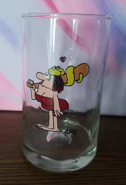 Arbys Vintage BC Ice Age Collector Series Glass 1981 Arbys Johnny Hart