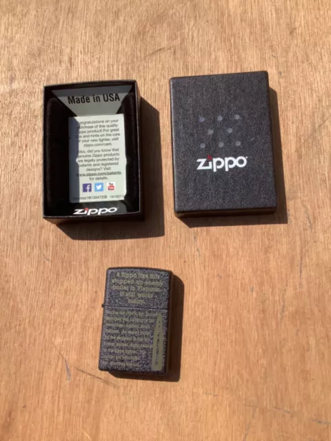 Unused Zippo Windproof Cigarette Lighter Boxed 236 Planeta Catching Bull