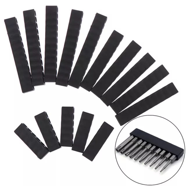 5x Set 6/10/12 holes hex shank screwdriver bit holder storage dril accessorie'YH