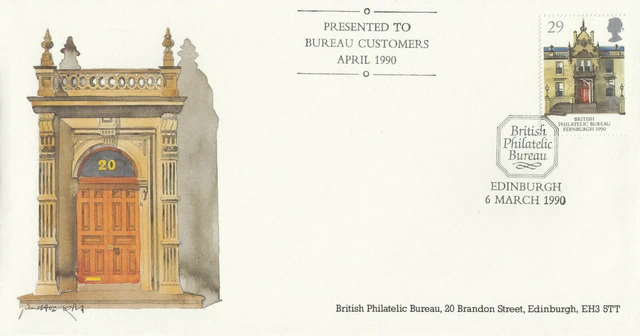 (91939) GB FDC British Philatelic Bureau Edinburgh 1990