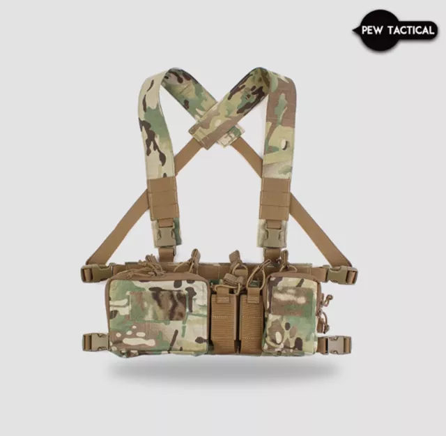 Pew Tactical D3CRX Tactical Quad Chest Rig Haley Strategic Airsoft for 55.6/54.5