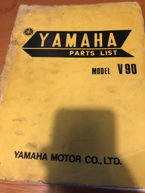 1970 Yamaha V90 Moped Factory Issue Spare Parts List