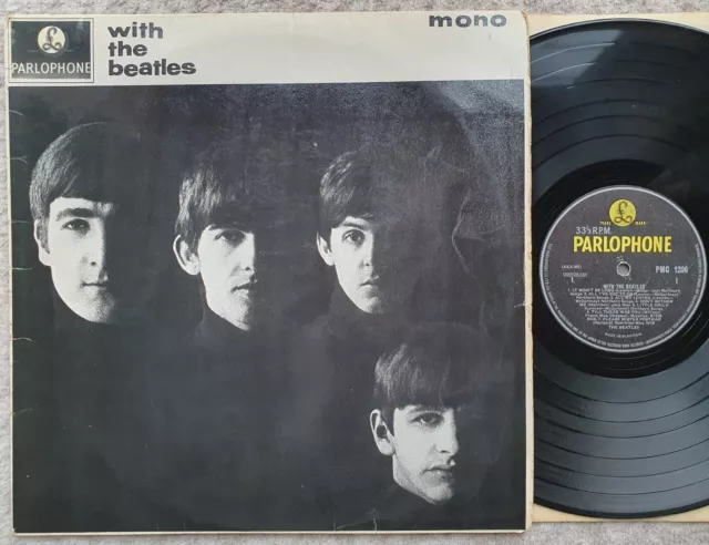 The Beatles ""With The Beatles"" Seltener Ursprung 1963 Uk Mono Lp 'Jobete' *Erstausgabe*!