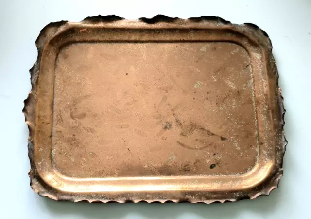 Townshend and co Acanthus Arts And Crafts Movement Copper Tray