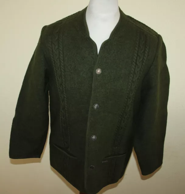 MISSON VIENNA LODEN ZOPF WOOL TYROLEAN TRACHES WALK JACKET FASCHING approx. 25