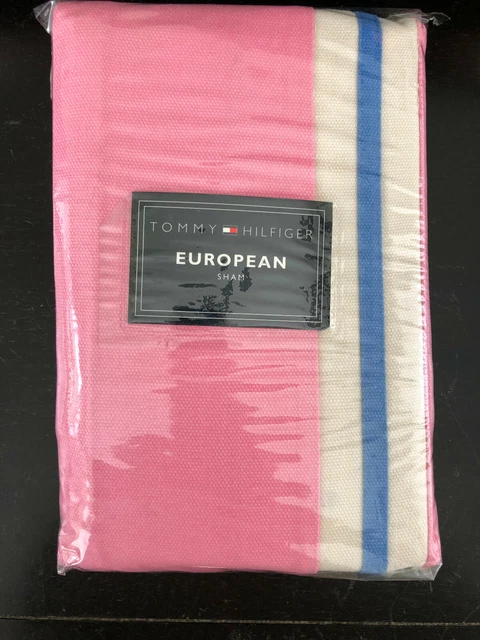 TOMMY HILFIGER ~ BUBBLEGUM PINK ~  EURO SHAM ~  American Classic   NWT