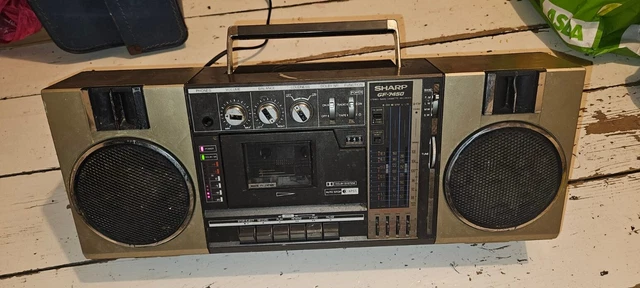 SHARP GF-7450 VINTAGE Stereo Radio Cassette Recorder Boombox ...