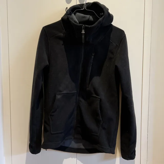 Bench Black Fleece Jacket Zip Hoodie : Size S Casuals Hipster Winter Wear
