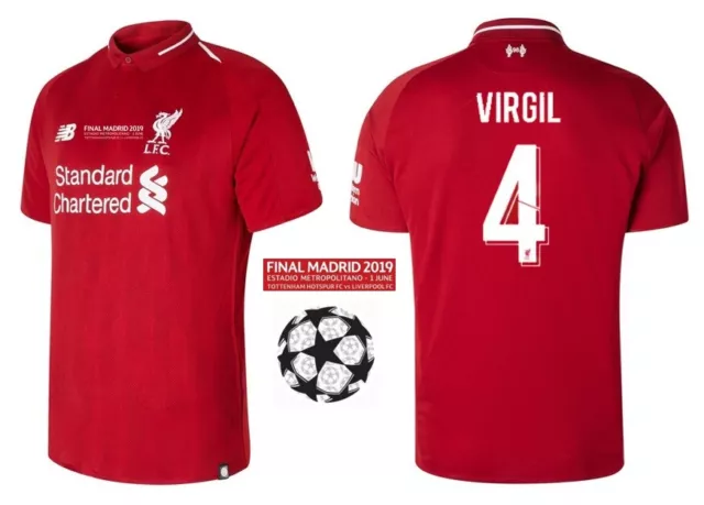 Trikot New Balance FC Liverpool Champions League Final Madrid 2019 - Virgil 4