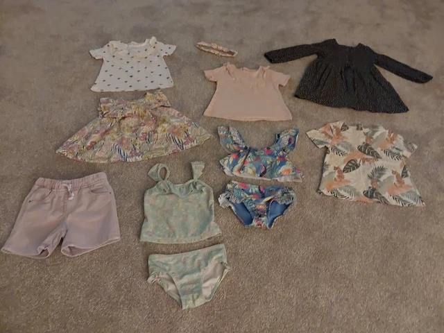 Bundle Of Girls Summer Clothes Age 18-24 Months