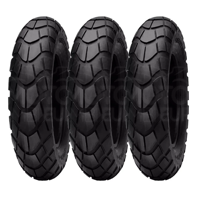 3 Tris Kit De Neumáticos 100 90 10 CST C922 56J PIAGGIO APE 50