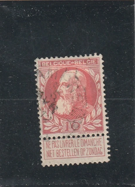 L5970 BELGIQUE TIMBRE N°Y&T 74 de 1905 " Léopold II " Oblitéré