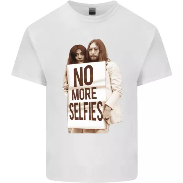 T-shirt top No More selfie divertente fotografia da uomo cotone