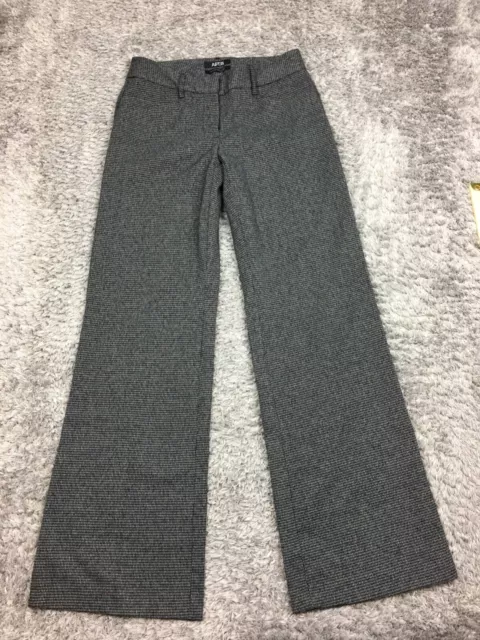 Apt 9 Modern Fit Dress Pants Womens Size 2 Gray Straight Leg