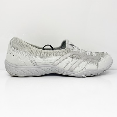 Skechers Womens Relaxed Fit Breathe Easy 23203 Gray Casual Shoes Sneakers Sz 10
