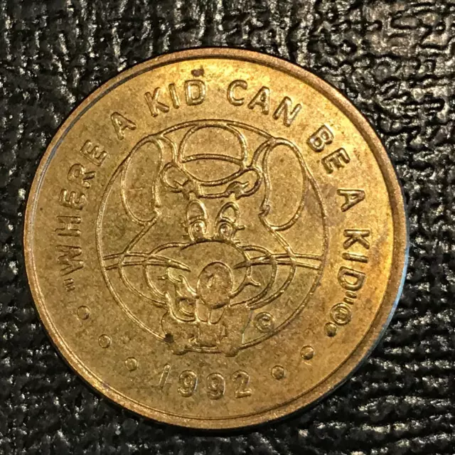 1992 Chuck E Cheese Where A Kid Can Be A Kid Token-Mar274