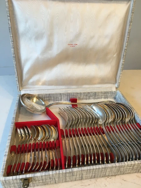 Ménagère De 37 Couverts ERCUIS Métal Argenté Modèle DUBARRY DU BARRY Cuilleres 01 Zj
