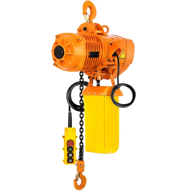 VEVOR 1 Ton Electric Chain Hoist w/ 10FT Double Chain Lifting110V G80 2200LBS