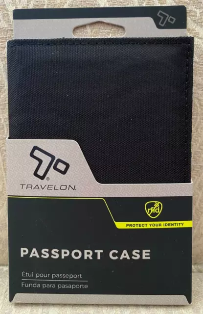 Travelon RFID Blocking Passport Case Black 82020-500
