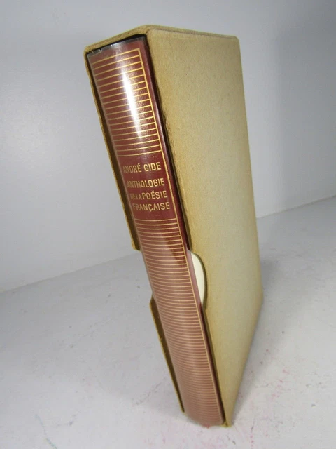 COLLECTION PLEIADE-ANDRÉ GIDE-ANTHOLOGIE DE LA POÉSIE FRANÇAISE-Relié-1972