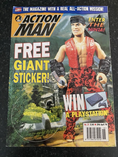 ACTION MAN MAGAZINE No. 21 29th April 98 Vintage Issue £12.94 - PicClick UK