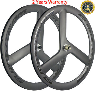 posteriore RUOTE 3 ha parlato Copertoncino strada ASSALE 70mm Superteam 700C Tri Spoke anteriore 